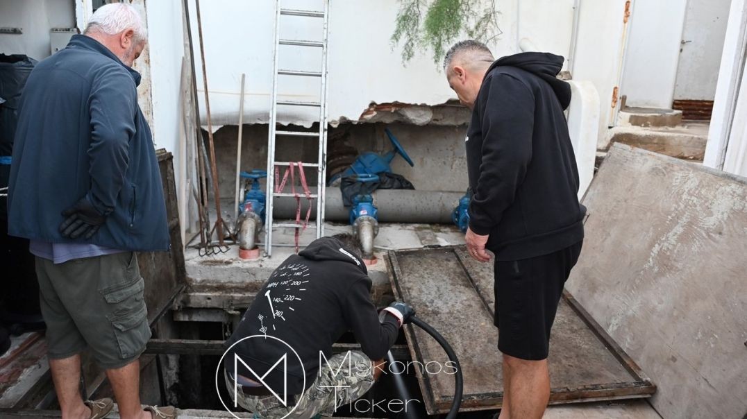 ⁣ΔΕΥΑ Μυκόνου: Καθαρισμός και συντήρηση αντλιοστασίου λυμάτων στην Αλευκάνδρα [Video]