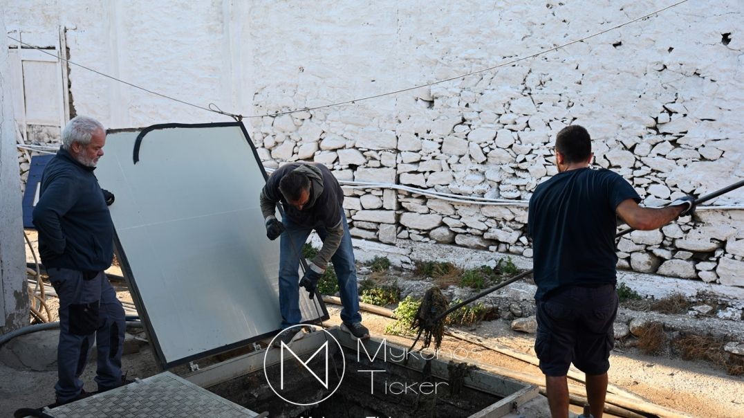 ΔΕΥΑ Μυκόνου: Καθαρισμός και συντήρηση αντλιοστασίου λυμάτων στην Μεγάλη Αμμο  [Video]