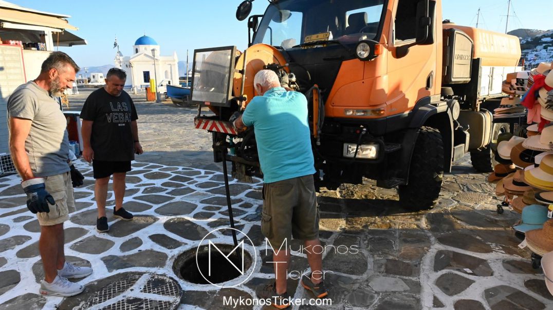 Infrastructure Resilience - ΔΕΥΑ Μυκόνου: Ο φακός του MykonosTicker.tv καταγράφει την προληπτική ενίσχυση του δικτύου λυμάτων της Χώρας